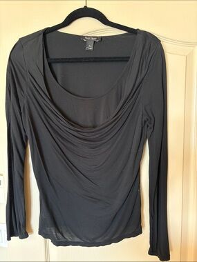 White House Black Market Draped Cowl Neck Top